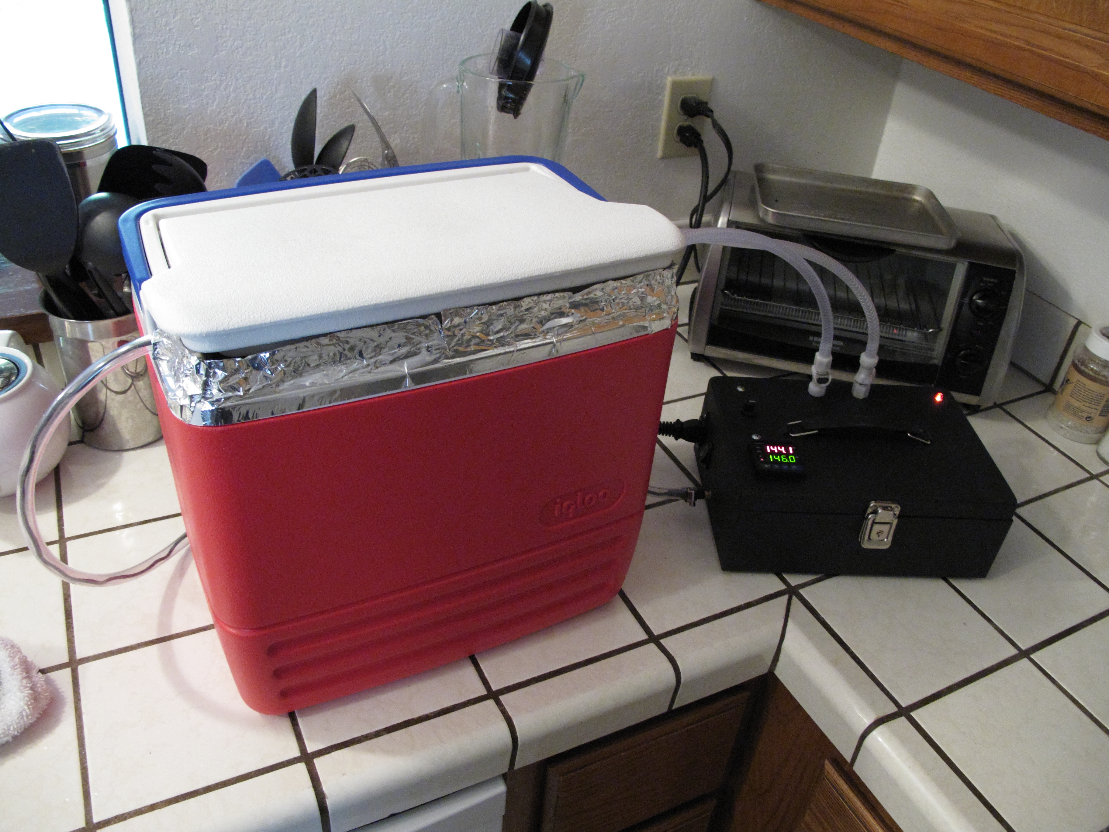 DIY circulator in action