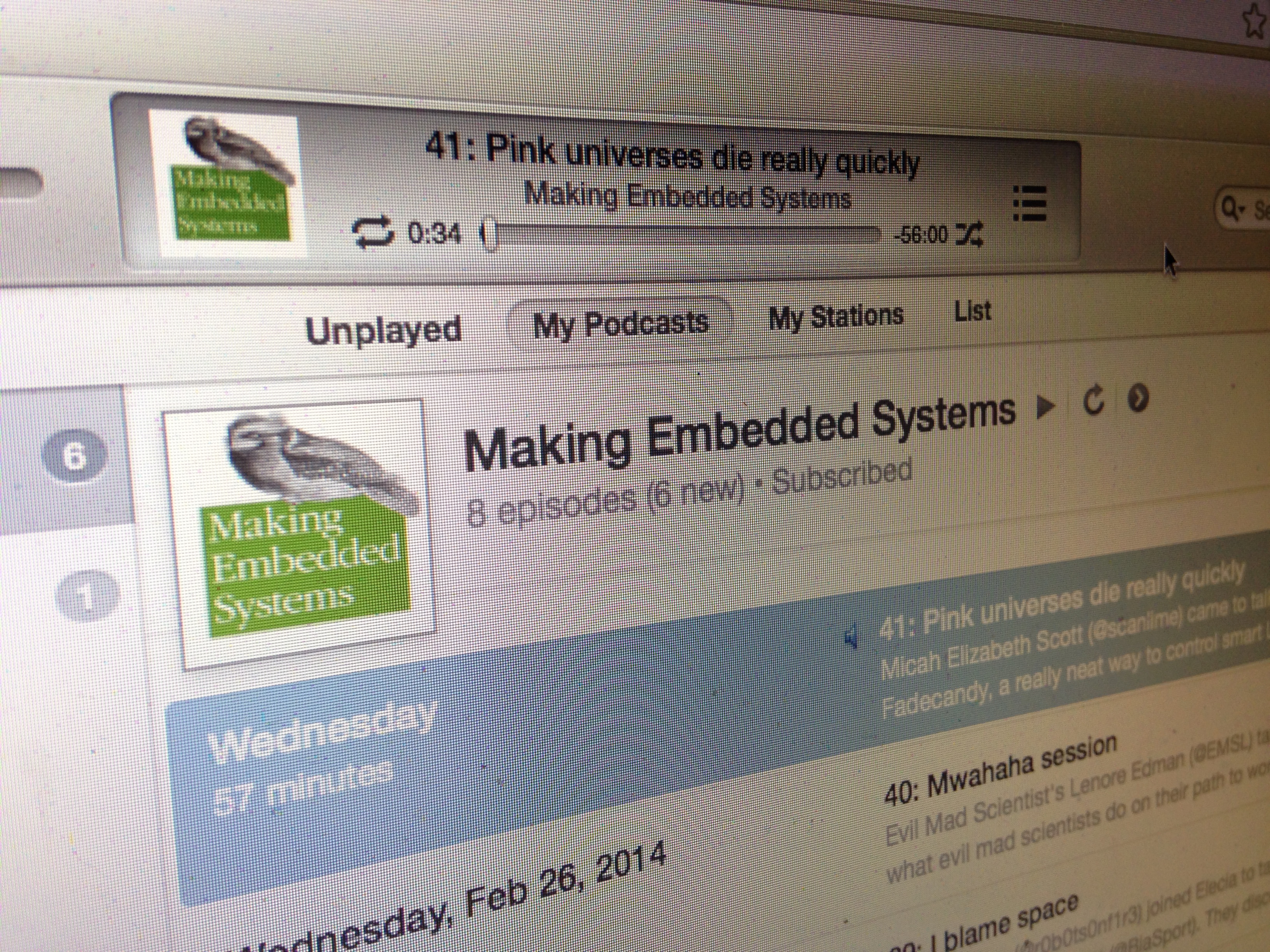 Fadecandy on the Making Embedded Systems podcast